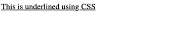 underline with css